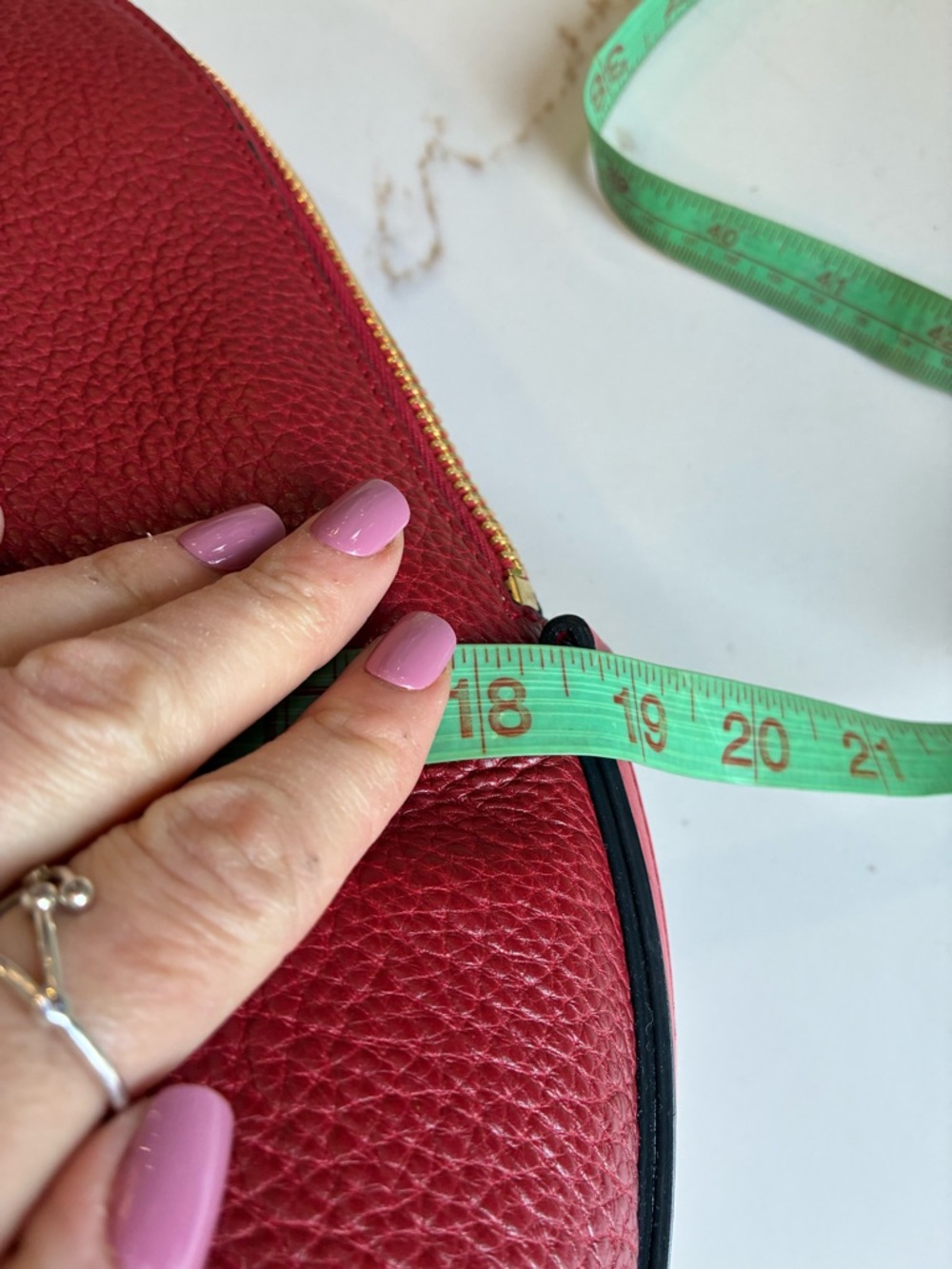 Marc Jacob’s Red Structured Dome Tote Bag - Picture 8 of 10